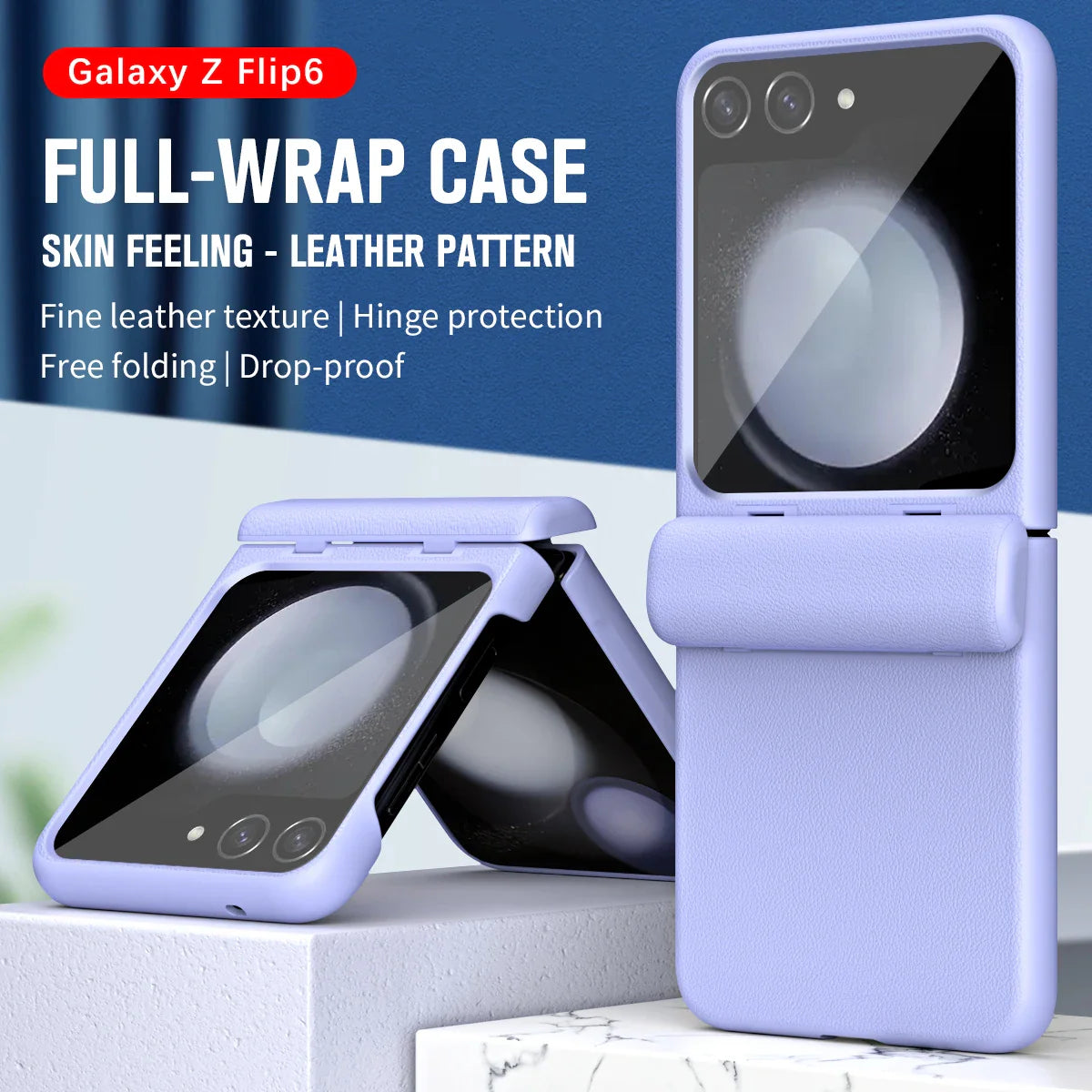 Hinge Protection Leather Case For Samsung Galaxy Z Flip Series