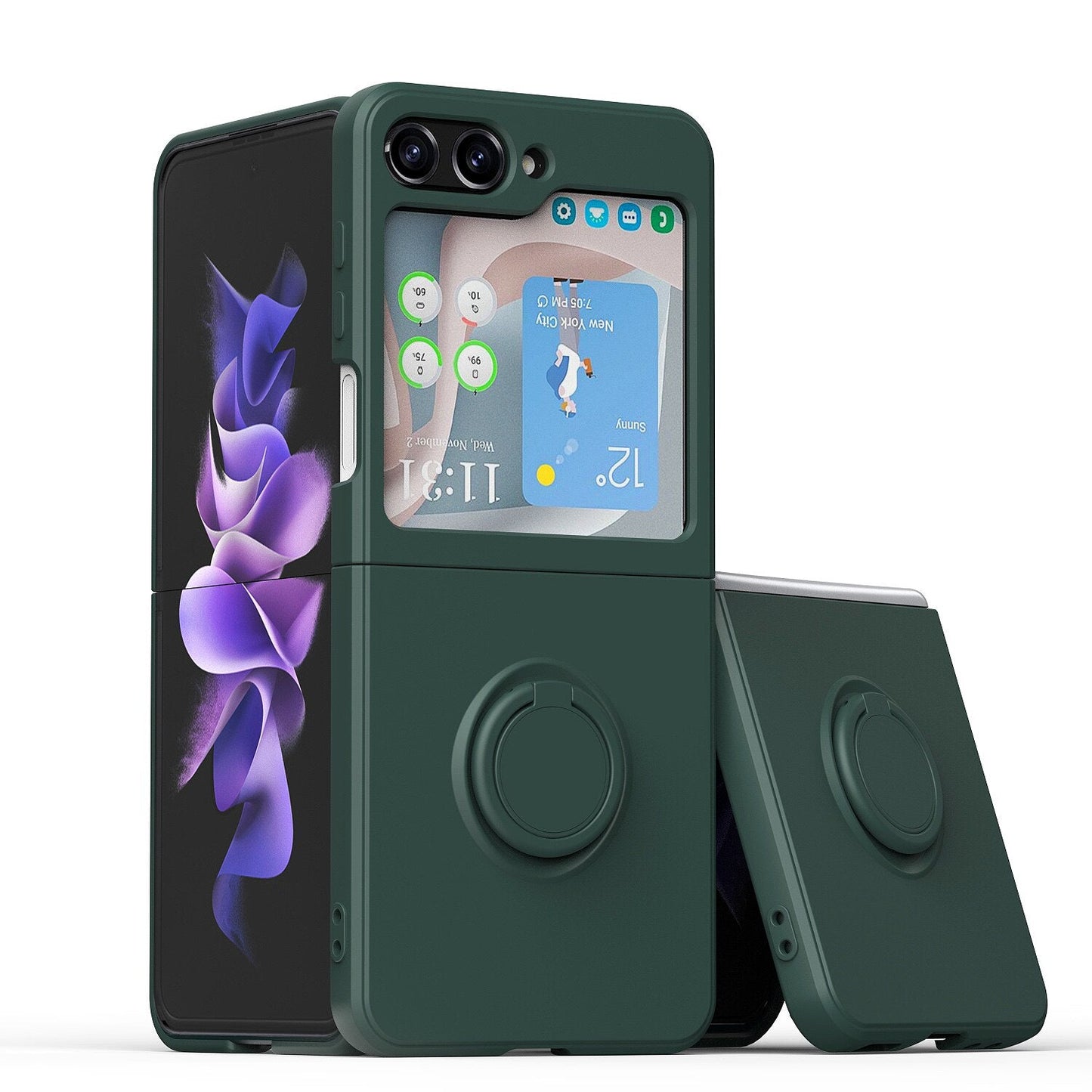 Stand Ring Holder Case for Samsung Galaxy Z Flip