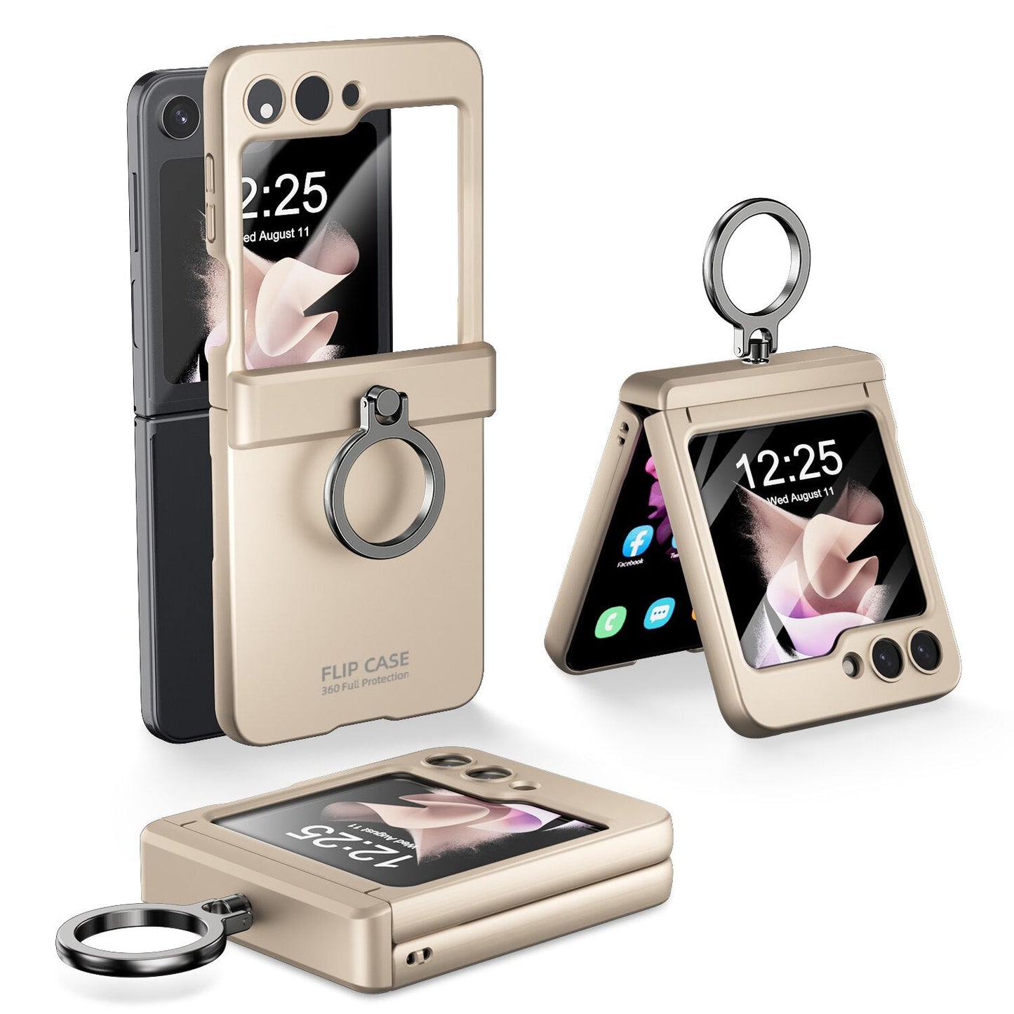 Shockproof Case with Ring Bracket for Samsung Galaxy Z Flip