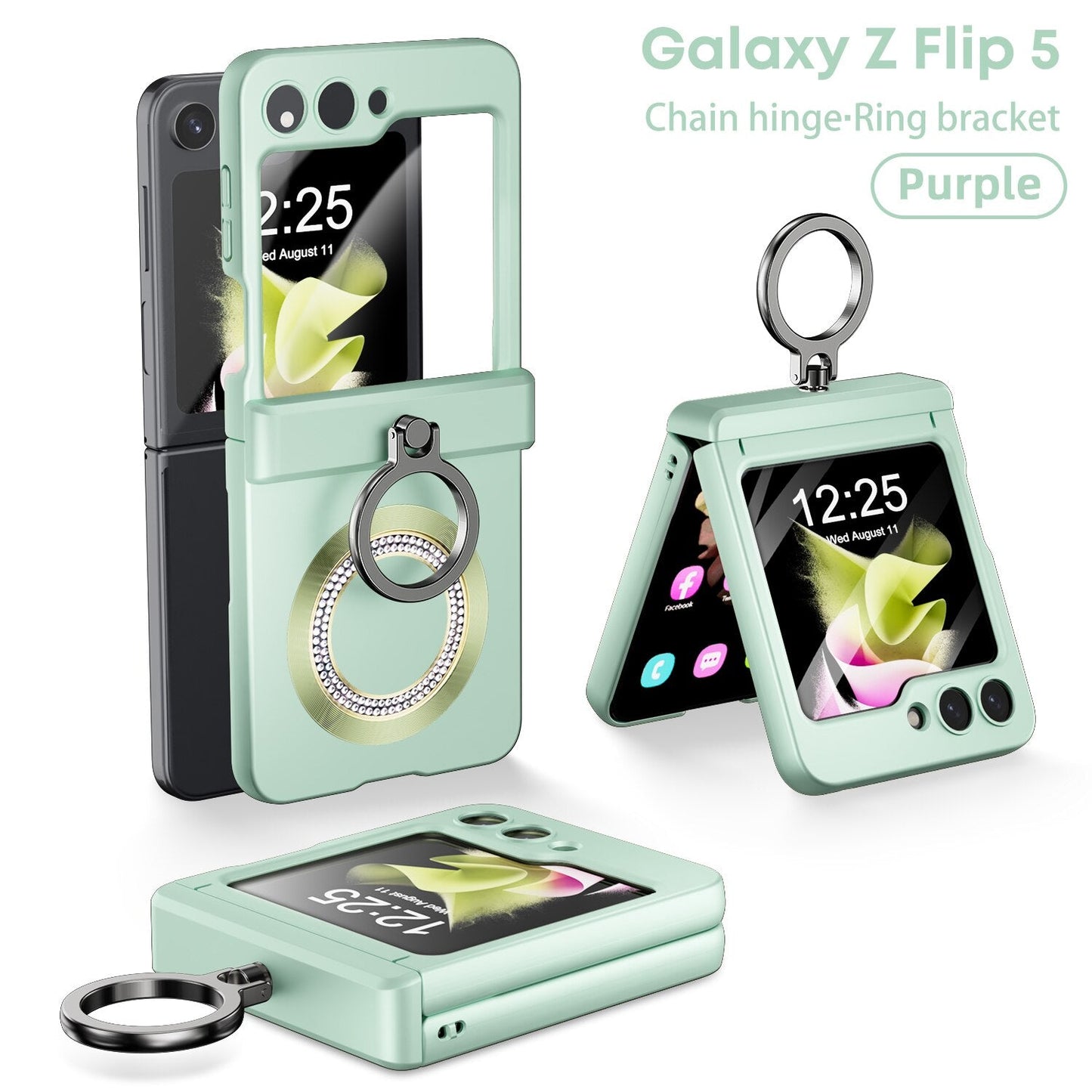 Magnetic Wireless Charging Case with Bracket For Samsung Galaxy Z Flip Series