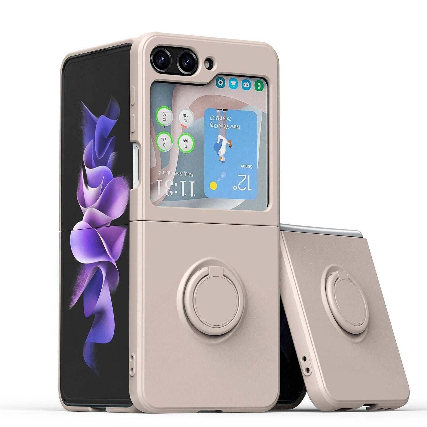 Stand Ring Holder Case for Samsung Galaxy Z Flip