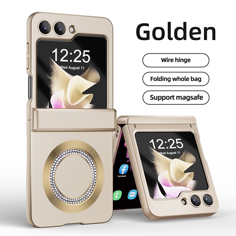 Magsafe Matte Magnetic Wireless Charging Case For Samsung Galaxy Z Flip Series