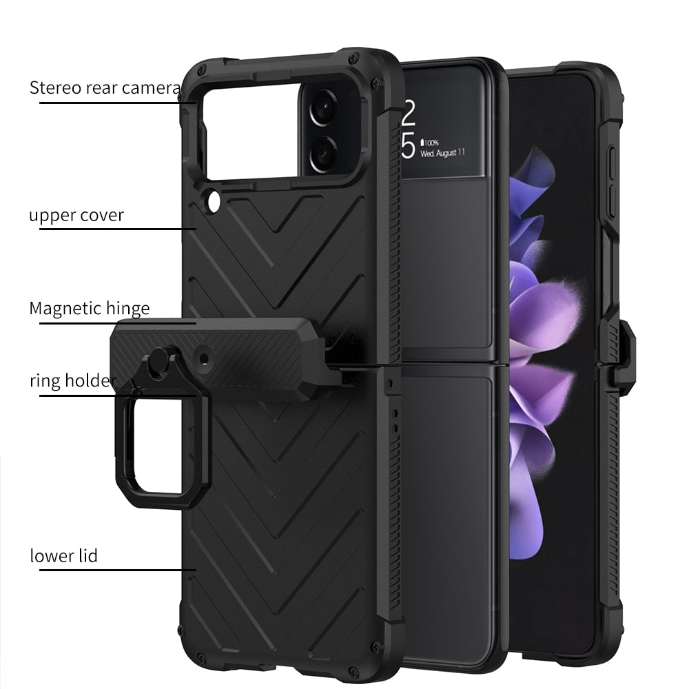 Magnetic Armor Shockproof Case For Samsung Galaxy Z Flip Series