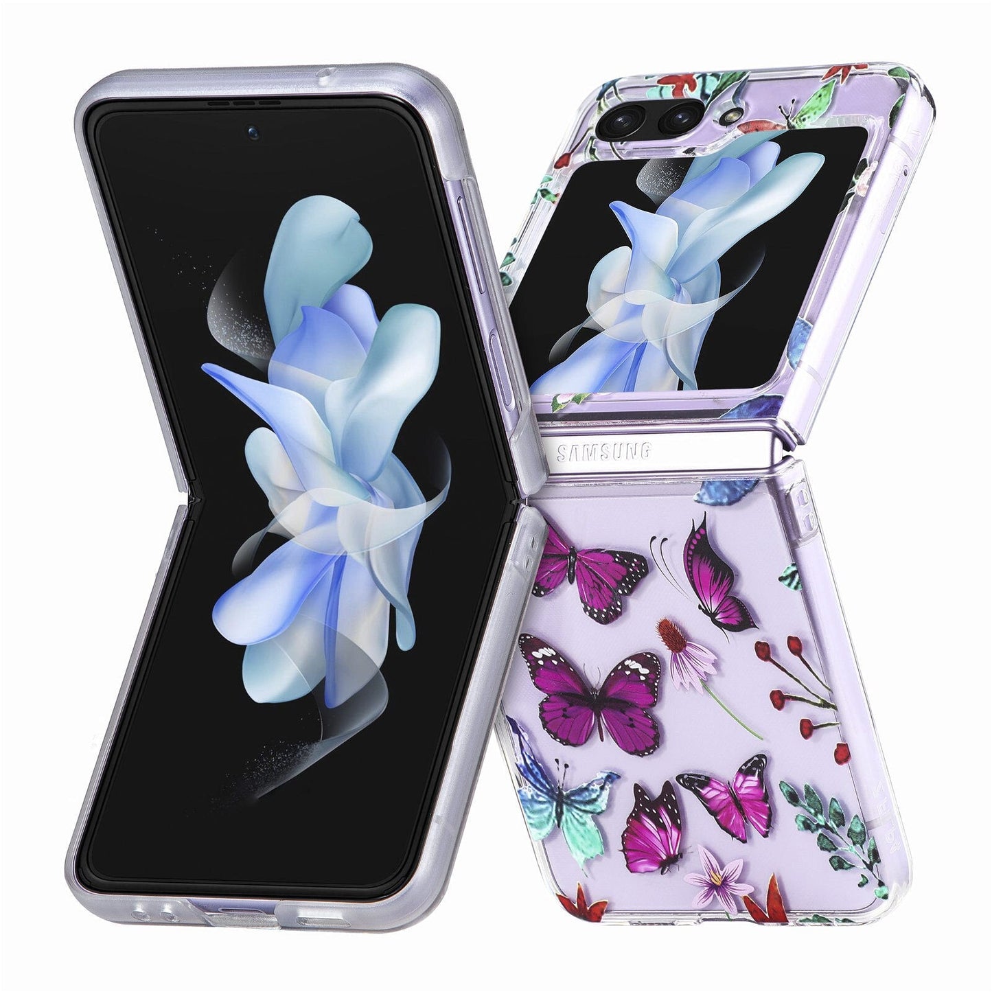 Anti-drop Painted Butterfly Cover for Samsung Galaxy Z Flip Series