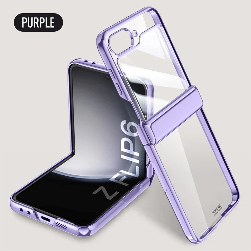 Transparent Electroplated Case for Samsung Galaxy Z Flip 7 & 6