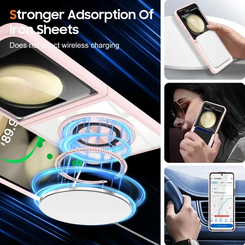 Transparent Case with Ring Holder For Samsung Galaxy Z Flip Series