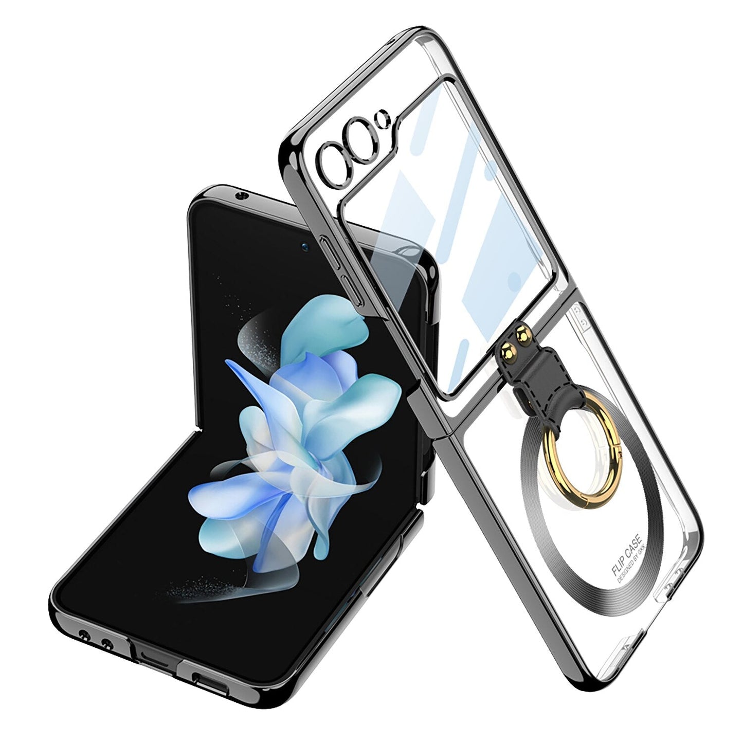 Magsafe Wireless Charging Case with Ring Holder For Samsung Galaxy Z Flip Series