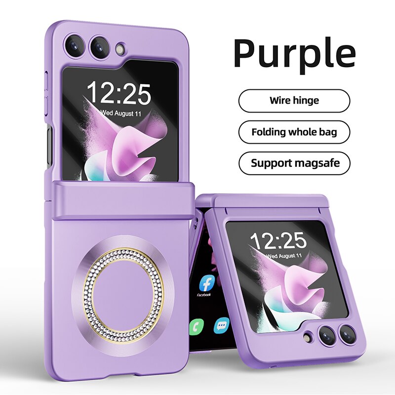 Magsafe Matte Magnetic Wireless Charging Case For Samsung Galaxy Z Flip Series