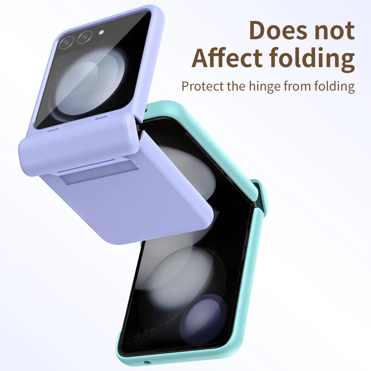 Hinge Protection Leather Case For Samsung Galaxy Z Flip Series