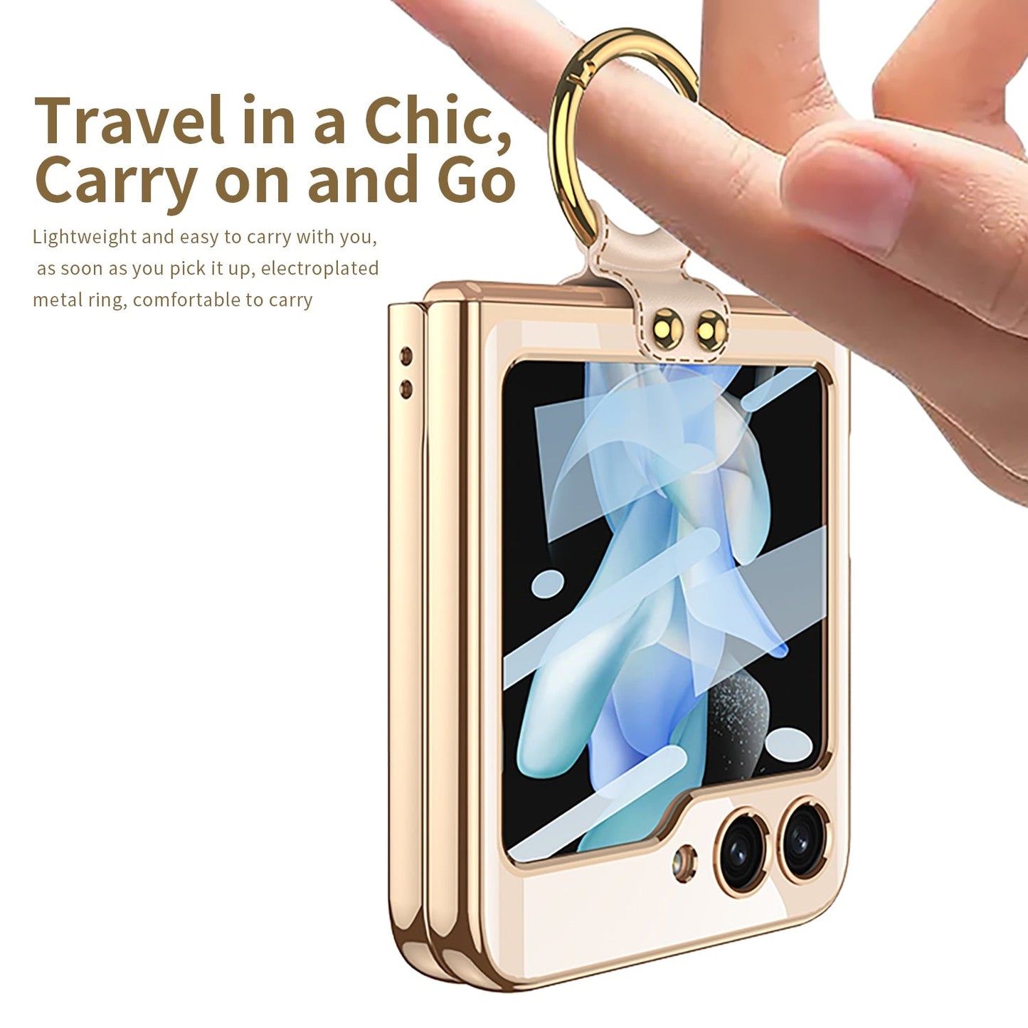 Magsafe Wireless Charging Case with Ring Holder For Samsung Galaxy Z Flip Series