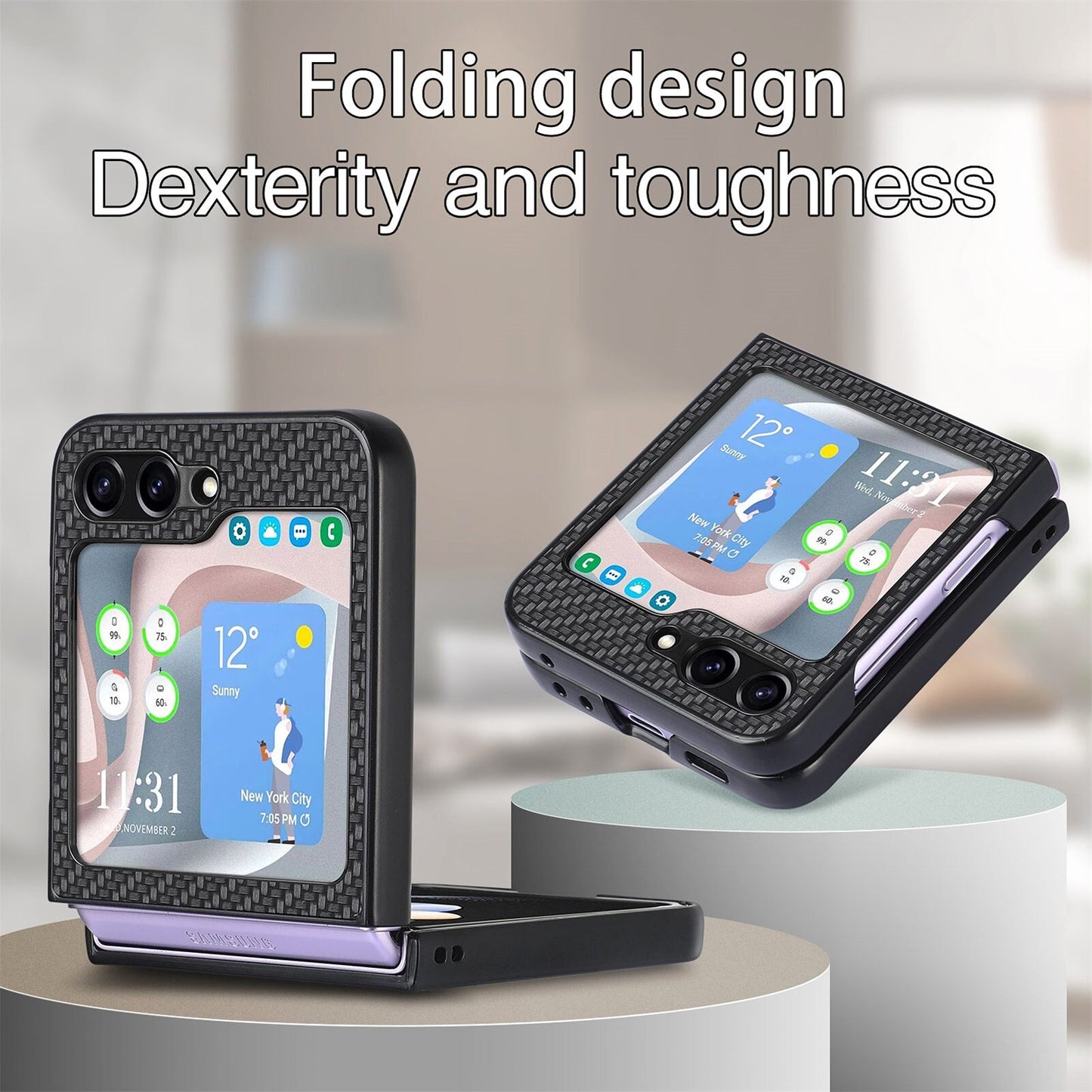 Anti-Fingerprint Matte Cover Case for Samsung Galaxy Z Flip