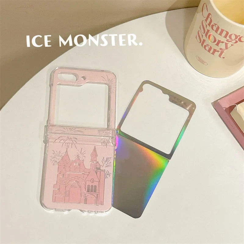 Cute Fireworks Laser Case for Samsung Galaxy Z Flip 7 & 6