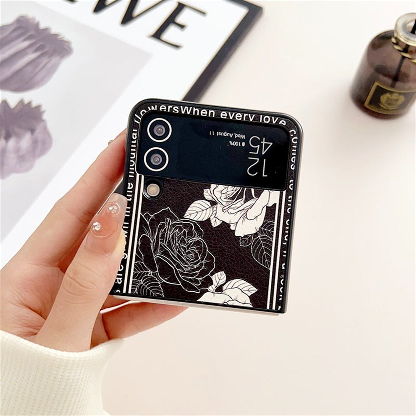 Retro Rose Case for Samsung Galaxy Z Flip