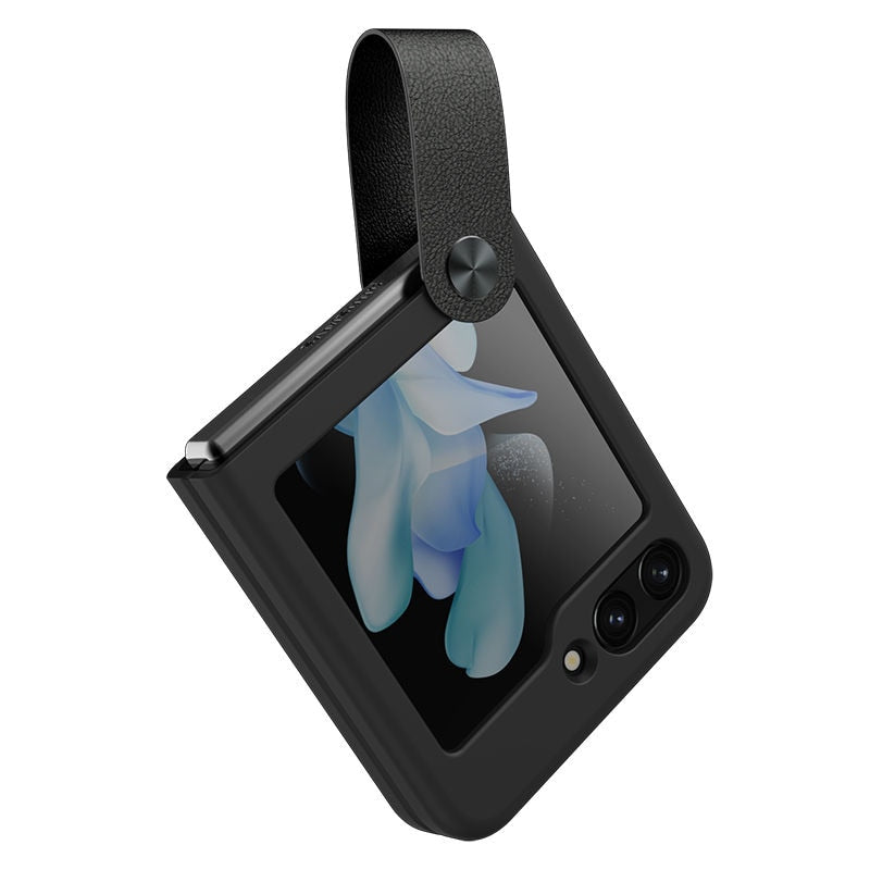 Liquid Silicone Case with Strap For Samsung Galaxy Z Flip Series