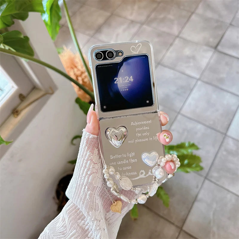 3D Cloud Love Heart Case for Samsung Galaxy Z Flip 7 & 6