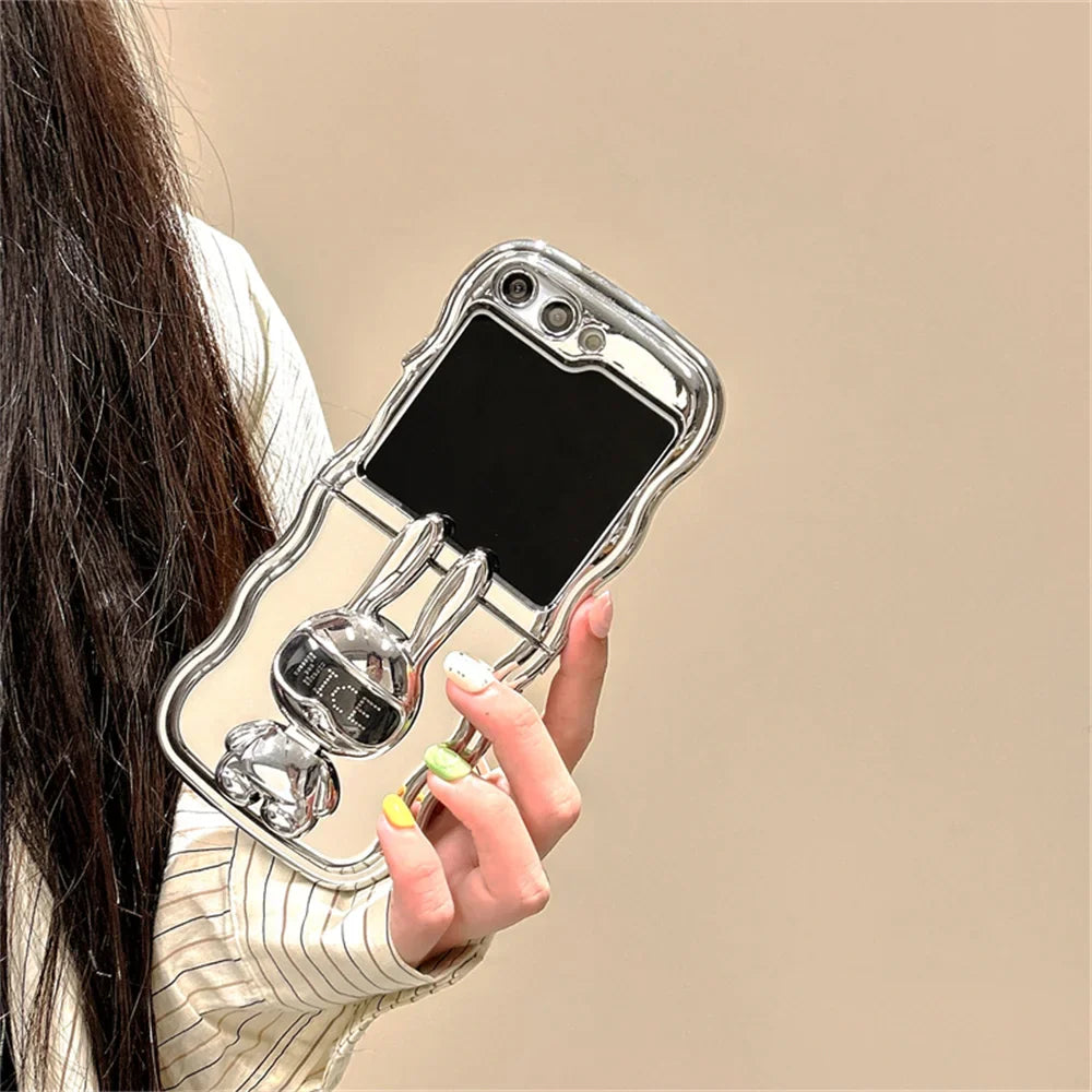 Rabbit Stand Wave Case for Samsung Galaxy Z Flip 7&6