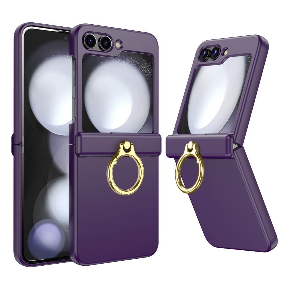Shockproof Matte Case with Ring Holder For Samsung Galaxy Z Flip