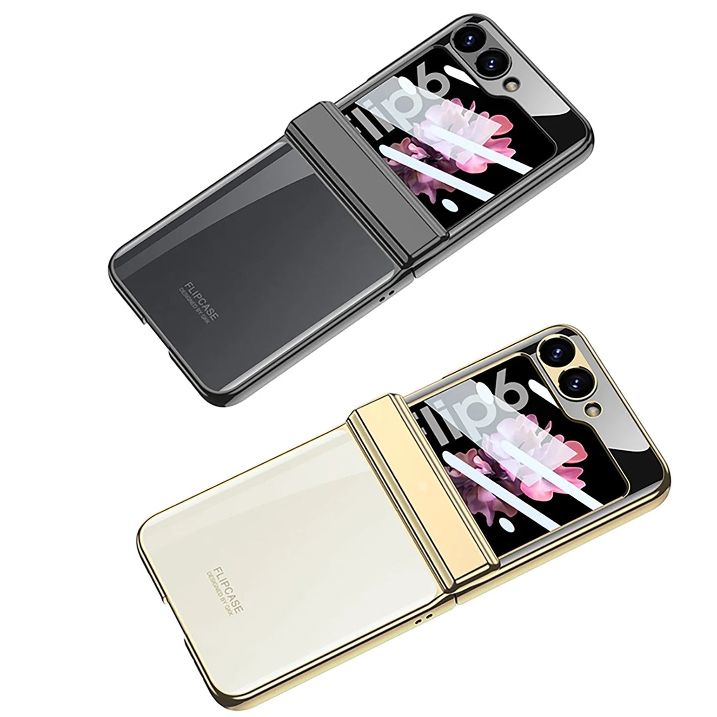 Transparent Case with Magnetic Hinge Protection for Samsung Galaxy Z Flip Series