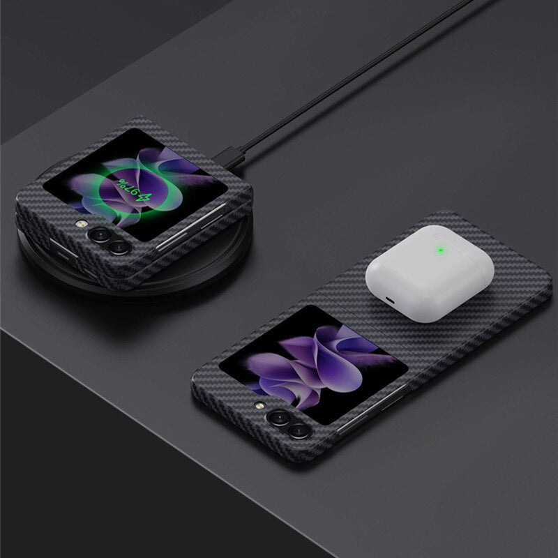 Ultra-thin Carbon Fiber Cover For Samsung Galaxy Z Flip