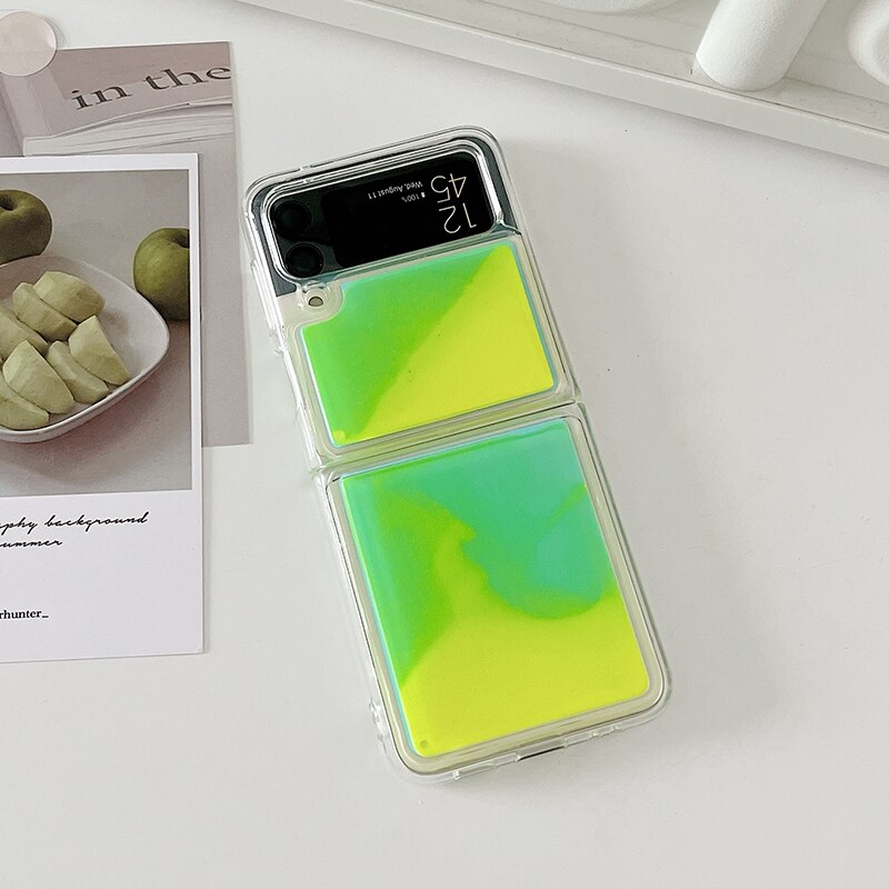Glitter Neon Phone Case For Samsung Galaxy Z Flip Series