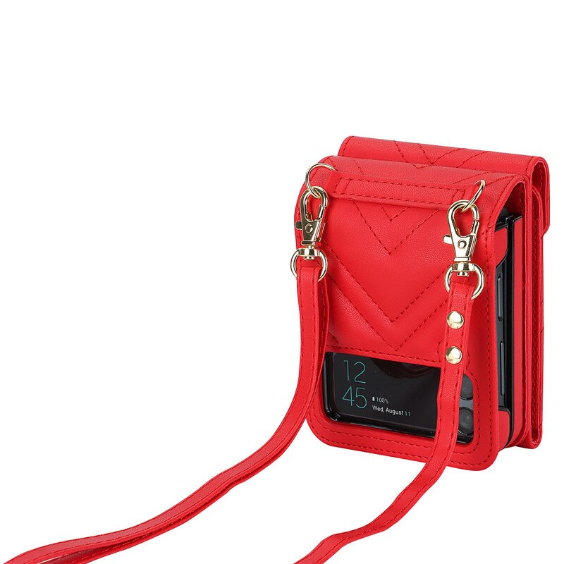 Luxury Crossbody Wallet Case for Samsung Galaxy Z Flip Series