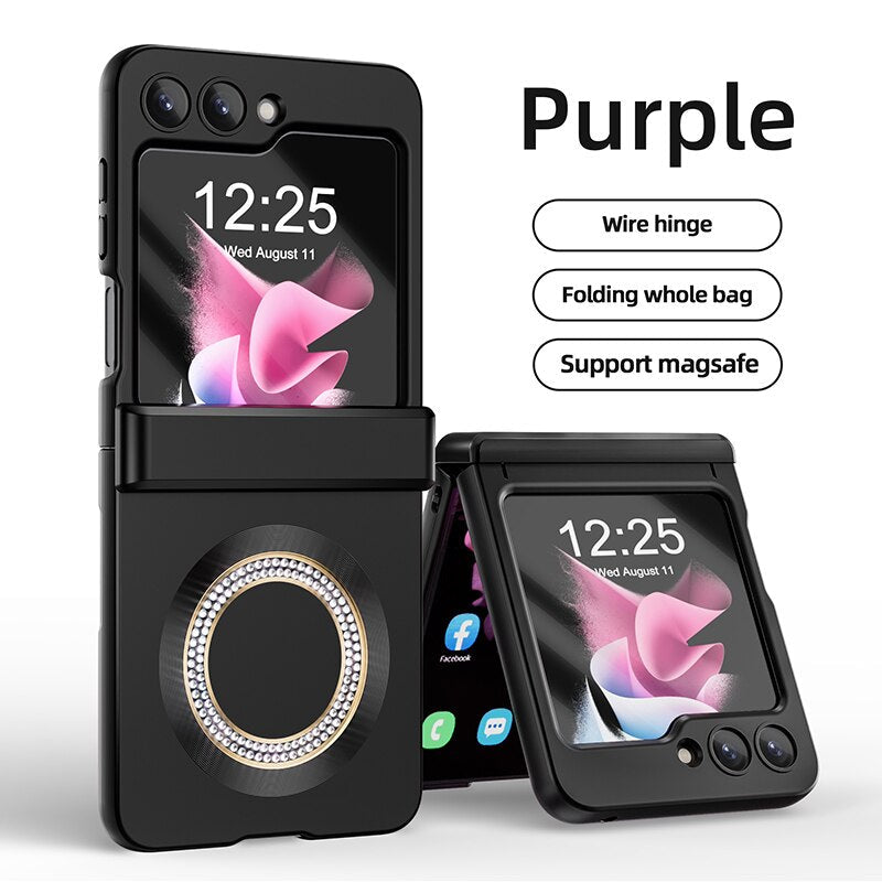 Magsafe Matte Magnetic Wireless Charging Case For Samsung Galaxy Z Flip Series