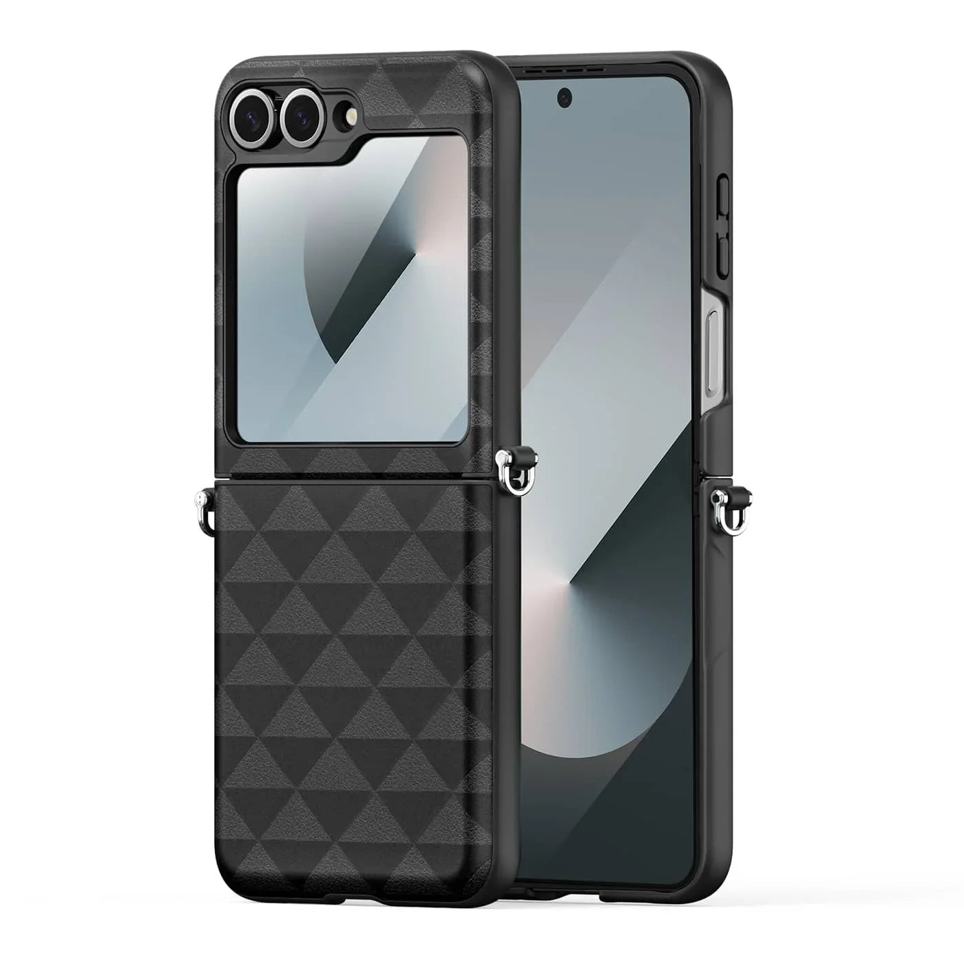 Leather Case with Hinge Protection for Z Flip Series