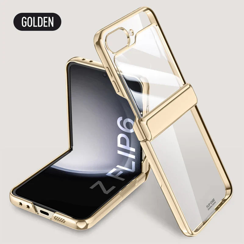 Transparent Electroplated Case for Samsung Galaxy Z Flip 7 & 6