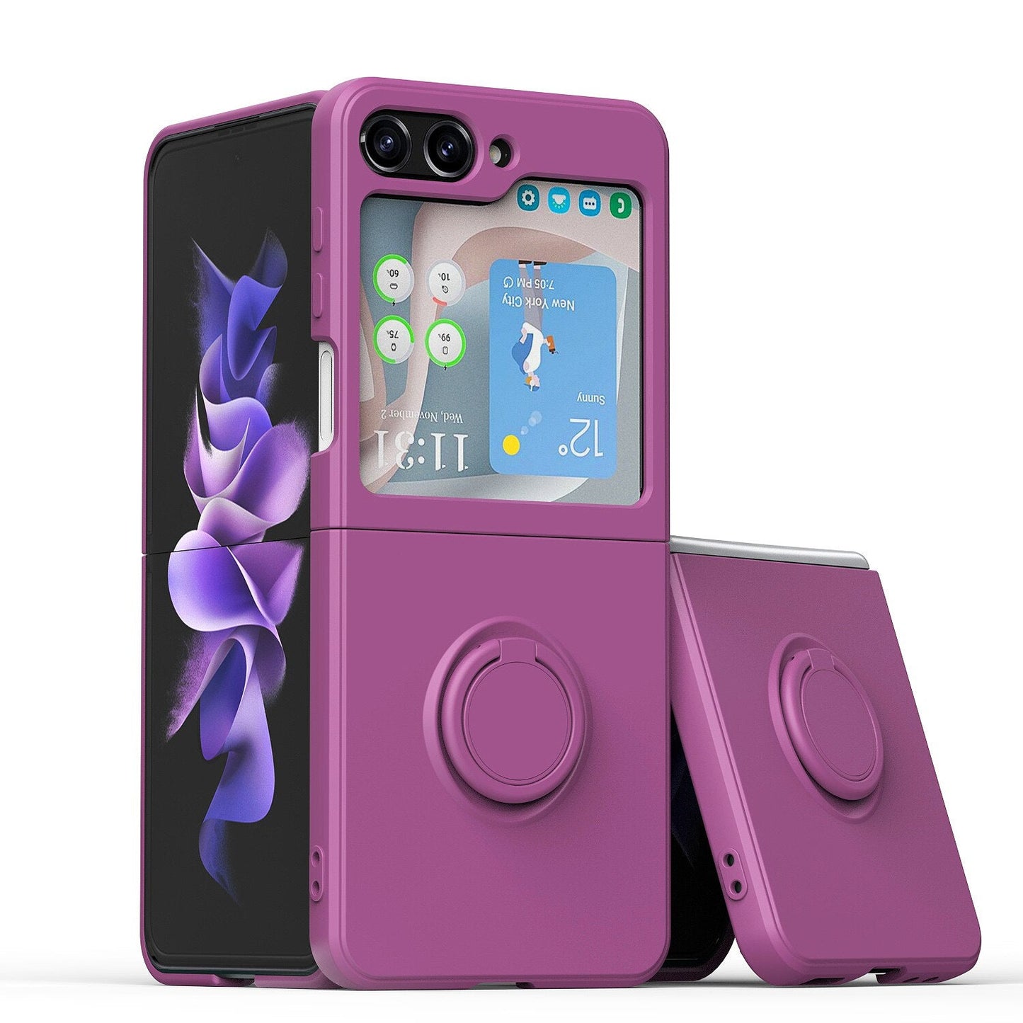 Stand Ring Holder Case for Samsung Galaxy Z Flip
