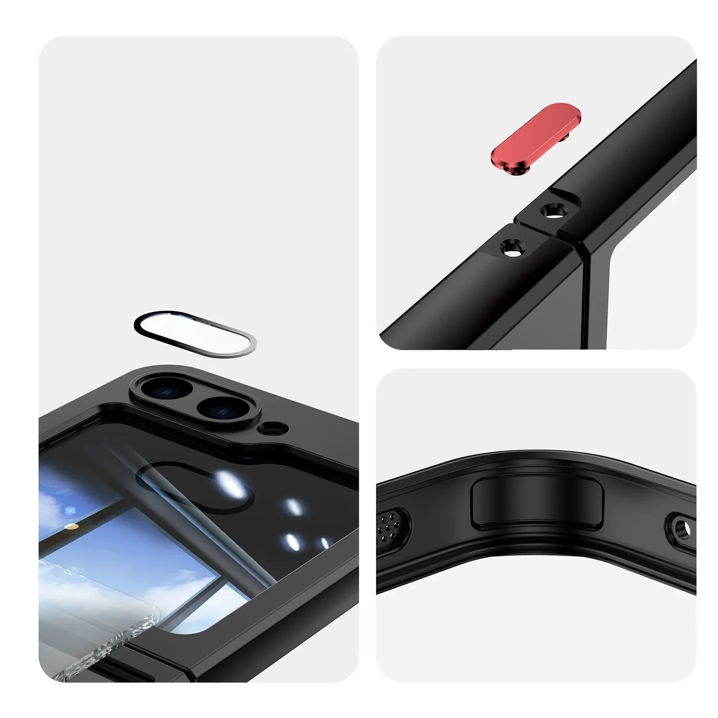 Shockproof Metal Case For Samsung Galaxy Z Flip Series