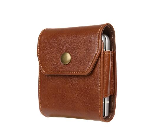 Leather Clip Holster Bag For Samsung Z Flip Series