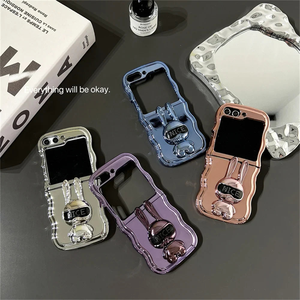 Rabbit Stand Wave Case for Samsung Galaxy Z Flip 7&6
