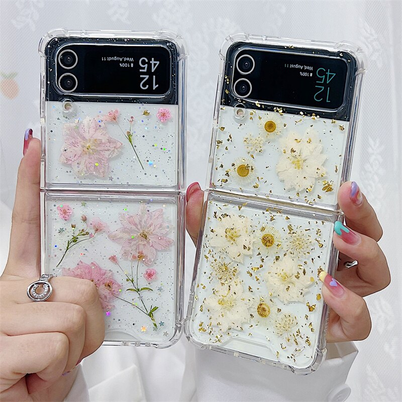 Bling Colorful Flower Case for Samsung Galaxy Z Flip