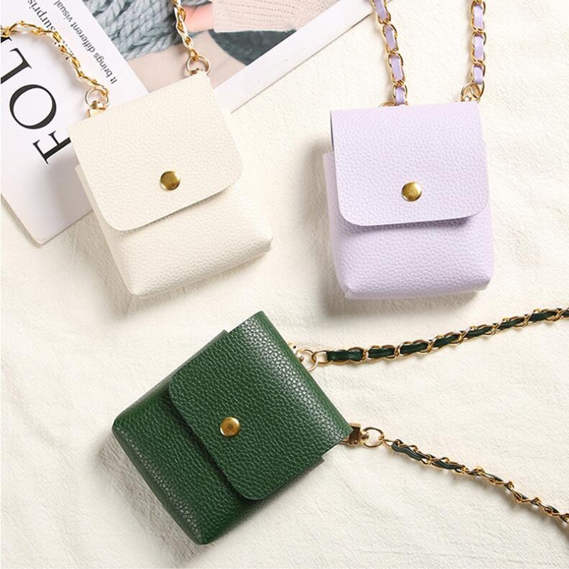 Crossbody Leather Mini Phone Bag For Samsung Galaxy Z Flip Series