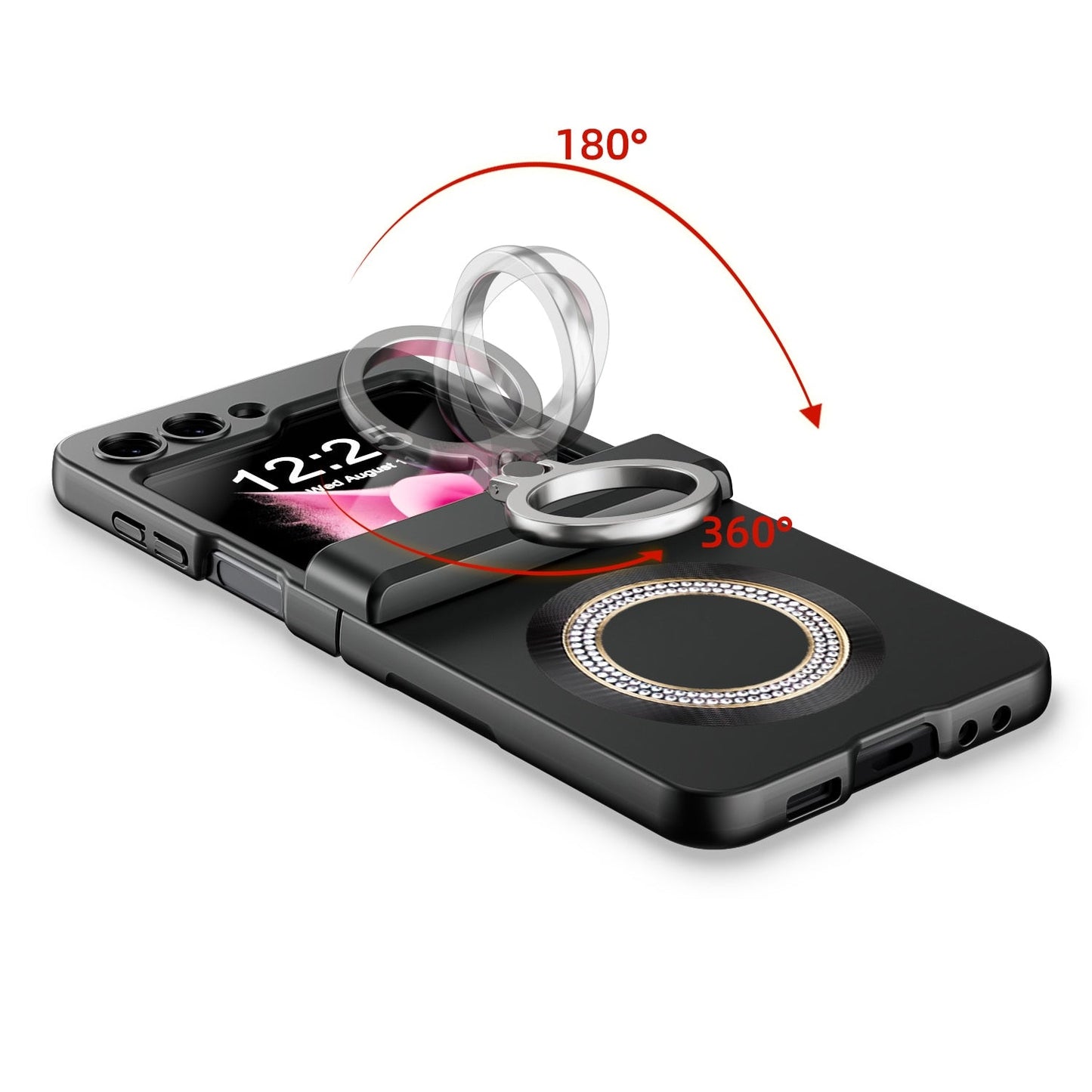 Magnetic Wireless Charging Case with Bracket For Samsung Galaxy Z Flip Series