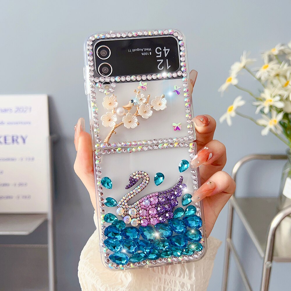 Luxury Colorful Rhinestone Case For Samsung Galaxy Z Flip