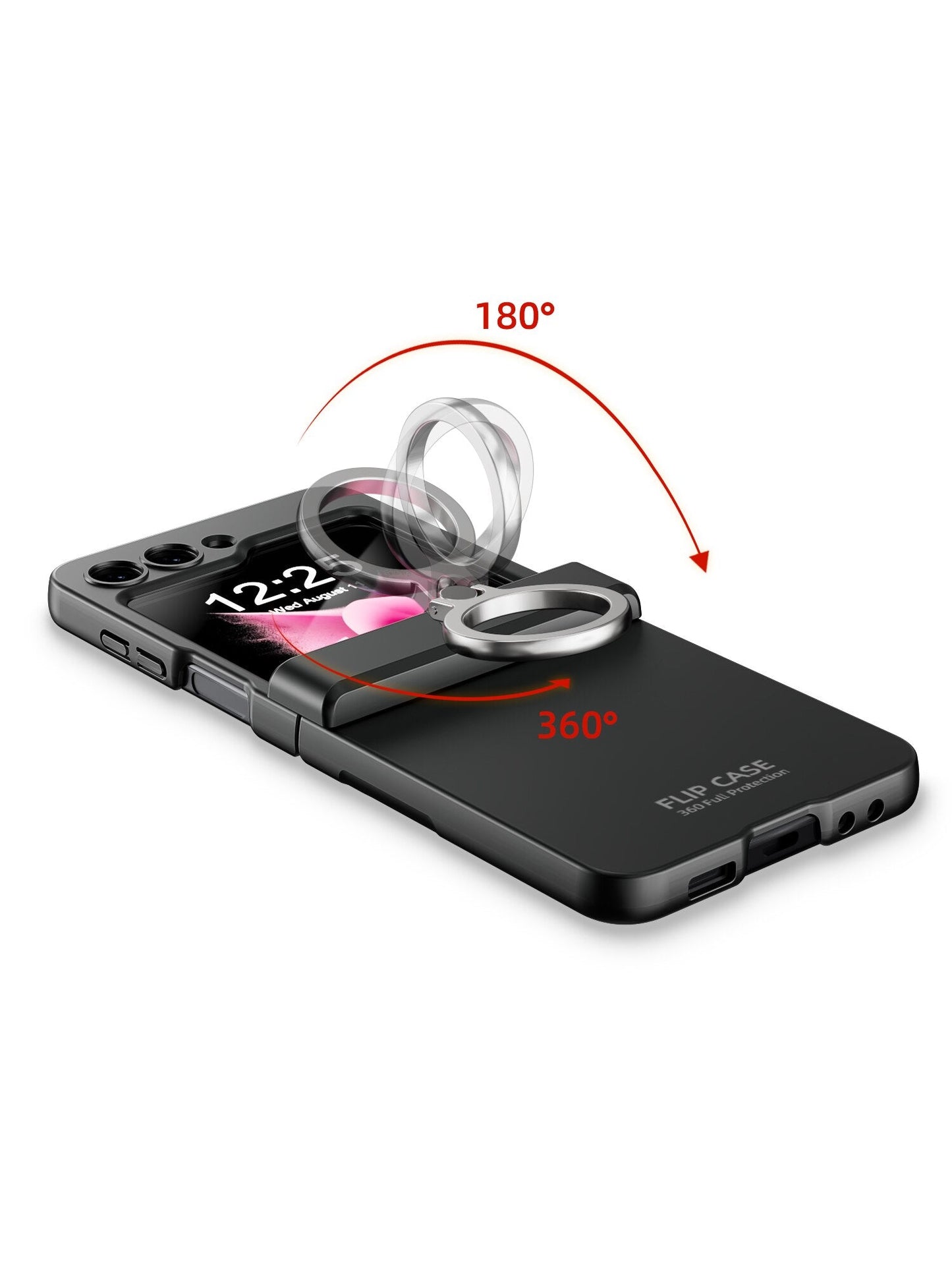 Shockproof Case with Ring Bracket for Samsung Galaxy Z Flip