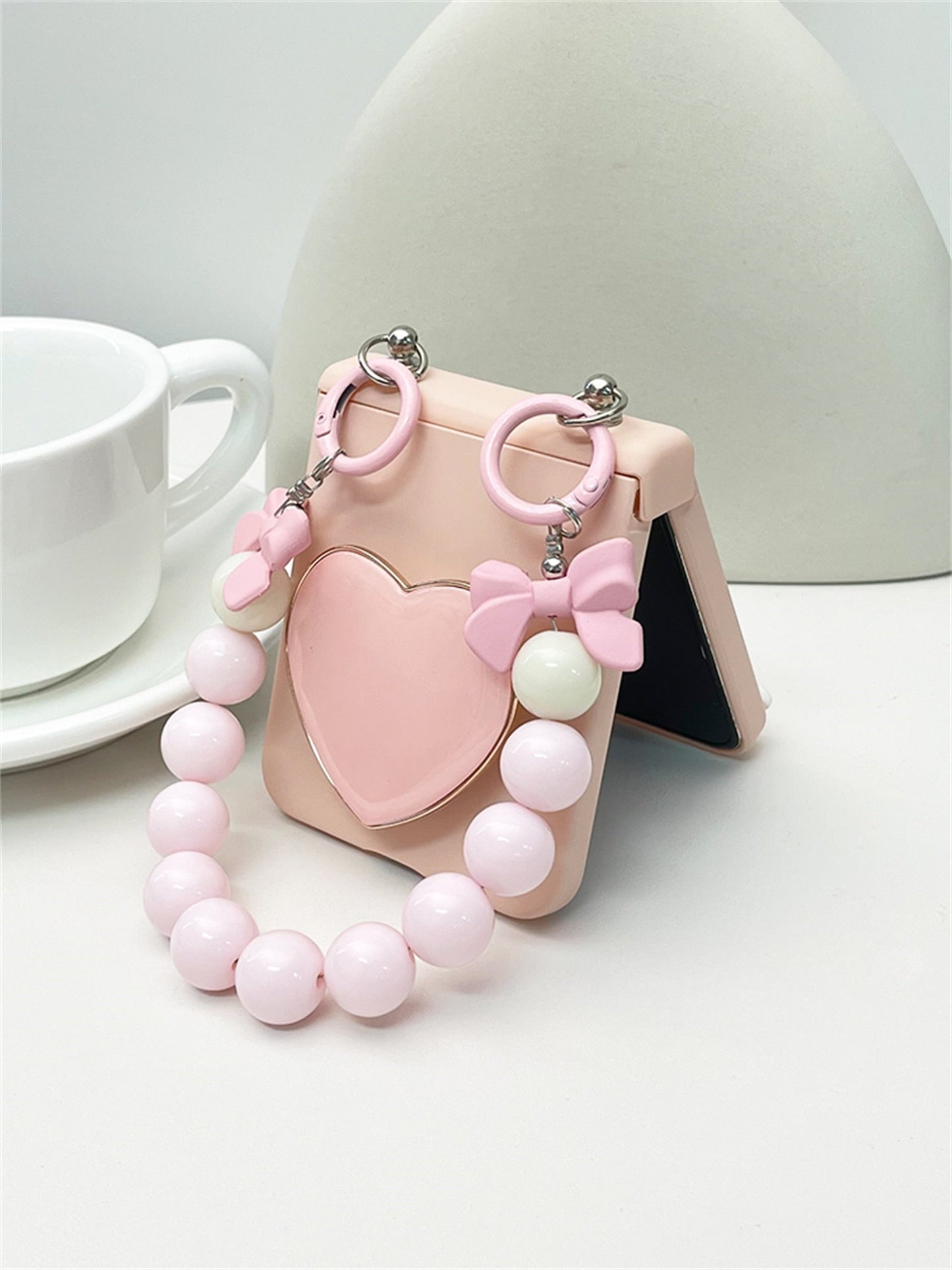 Samsung Galaxy Z Flip Luxury Love Heart Pink Case