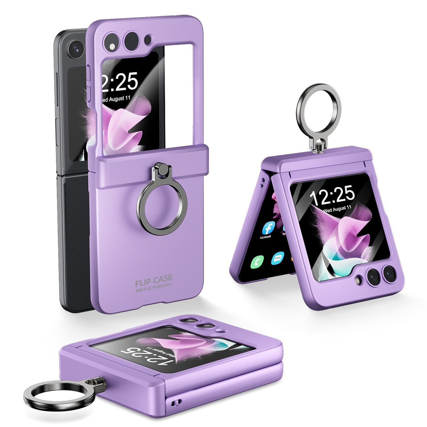 Shockproof Case with Ring Bracket for Samsung Galaxy Z Flip