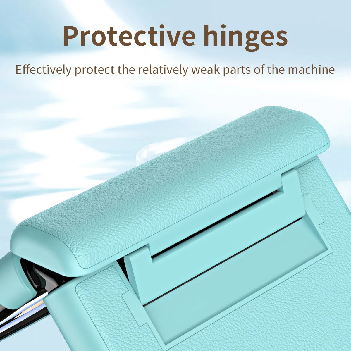 Hinge Protection Leather Case For Samsung Galaxy Z Flip Series