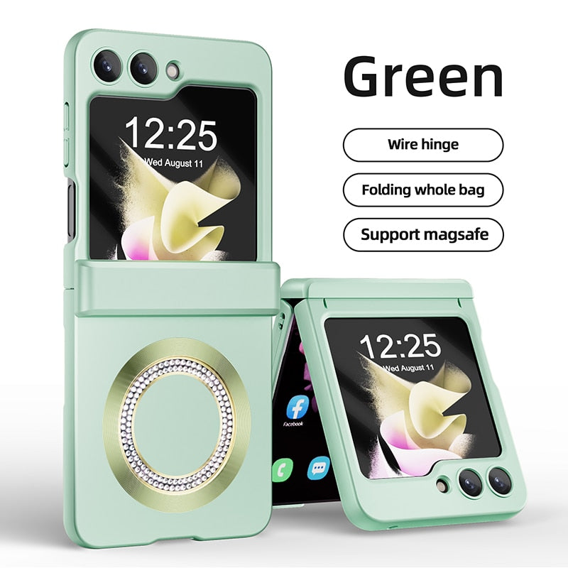 Magsafe Matte Magnetic Wireless Charging Case For Samsung Galaxy Z Flip Series