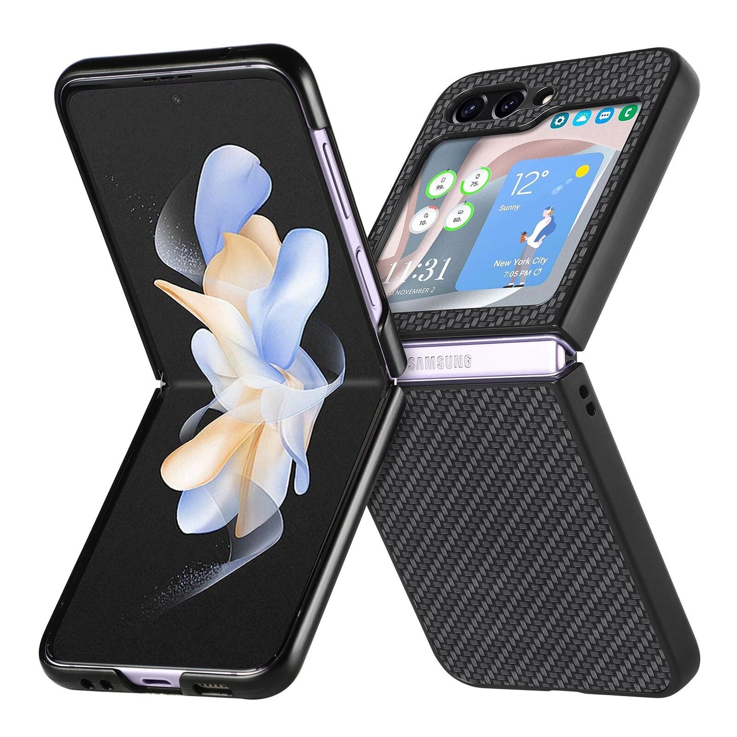 Anti-Fingerprint Matte Cover Case for Samsung Galaxy Z Flip