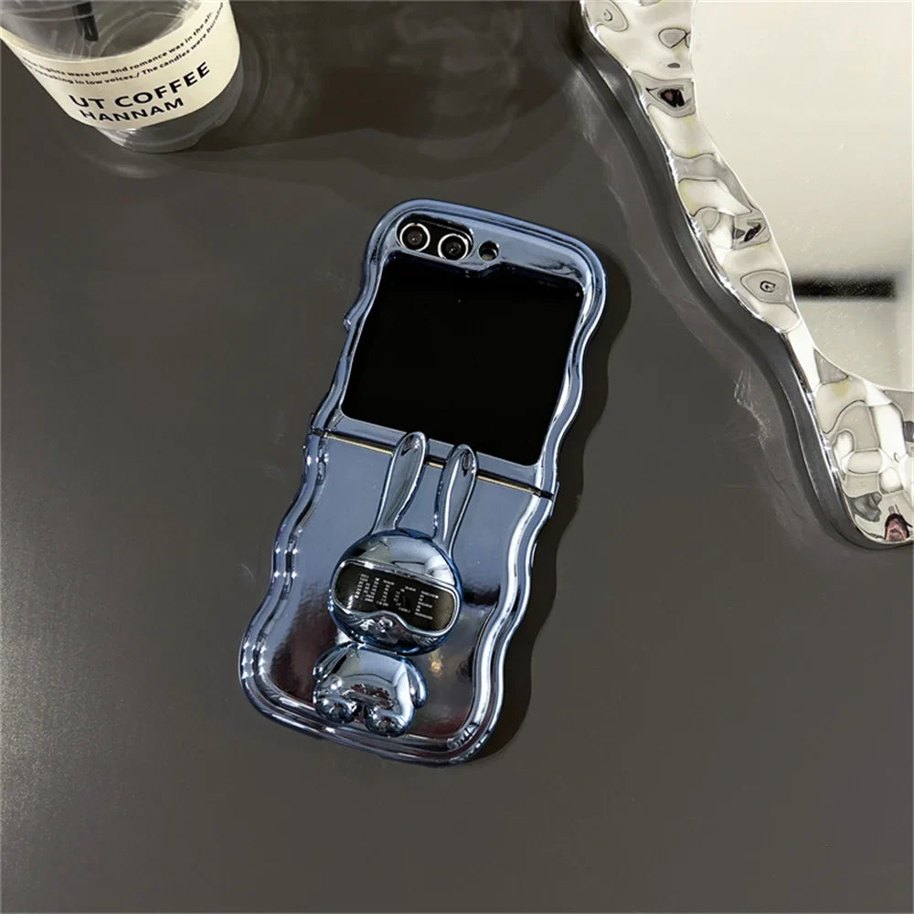 Rabbit Stand Wave Case for Samsung Galaxy Z Flip 7&6