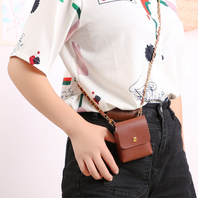 Crossbody Leather Mini Phone Bag For Samsung Galaxy Z Flip Series