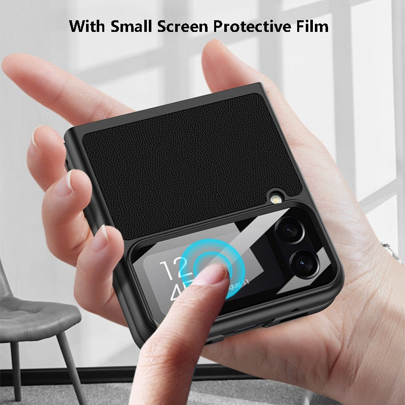 Leather Case with Card Holder For Samsung Galaxy Z Flip Series