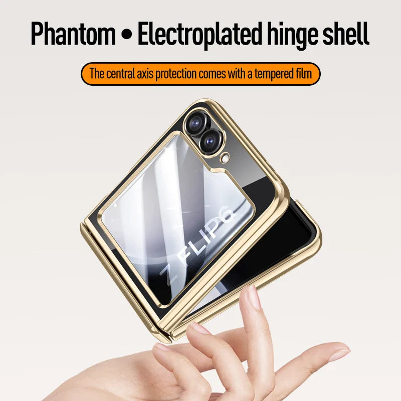 Transparent Electroplated Case for Samsung Galaxy Z Flip 7 & 6