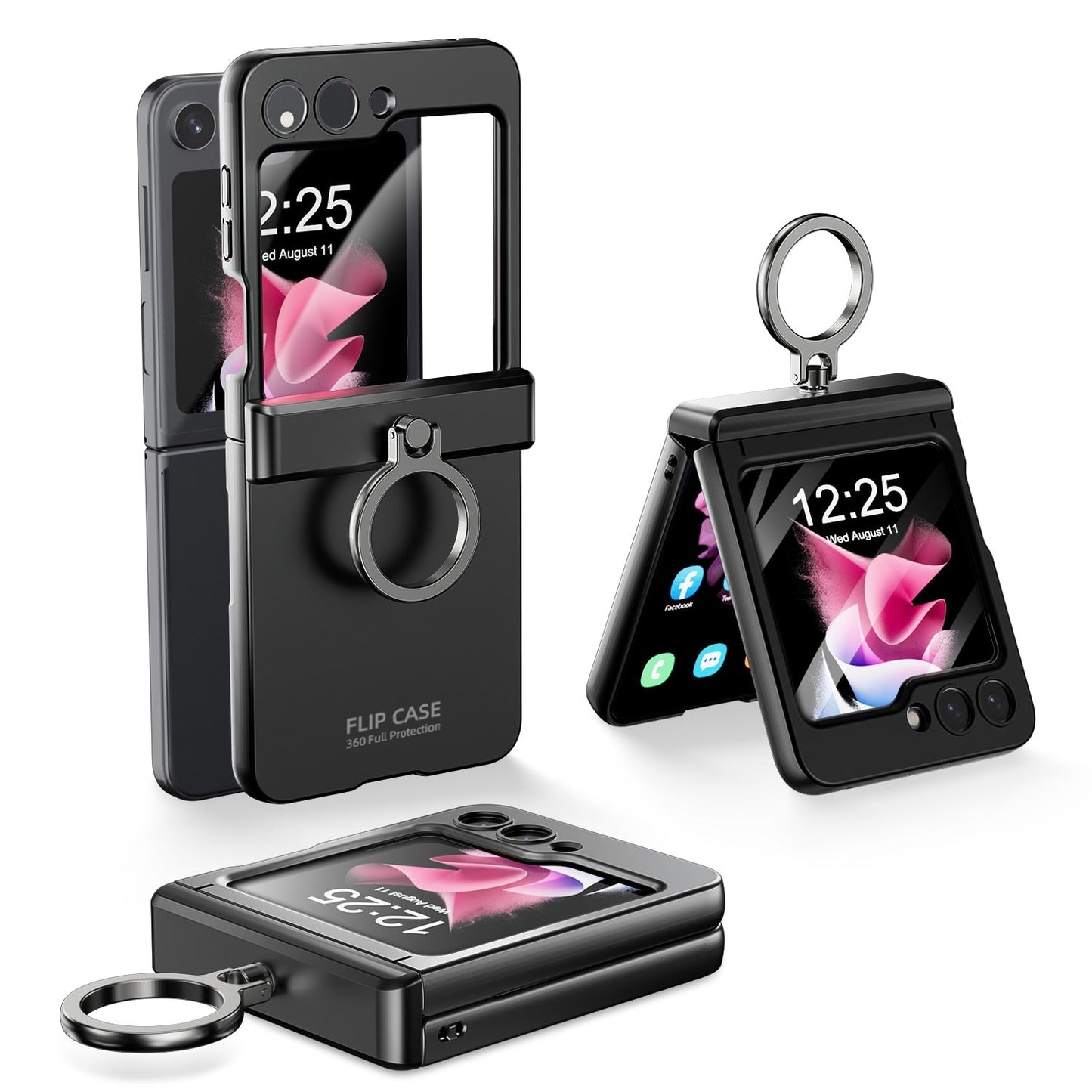 Shockproof Case with Ring Bracket for Samsung Galaxy Z Flip