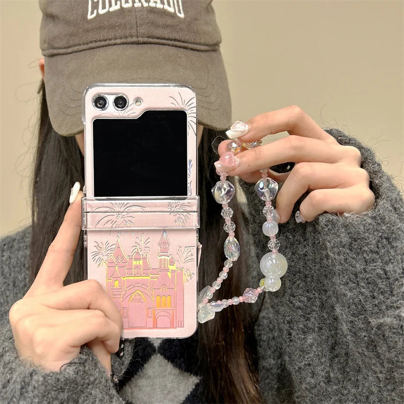 Cute Fireworks Laser Case for Samsung Galaxy Z Flip 7 & 6