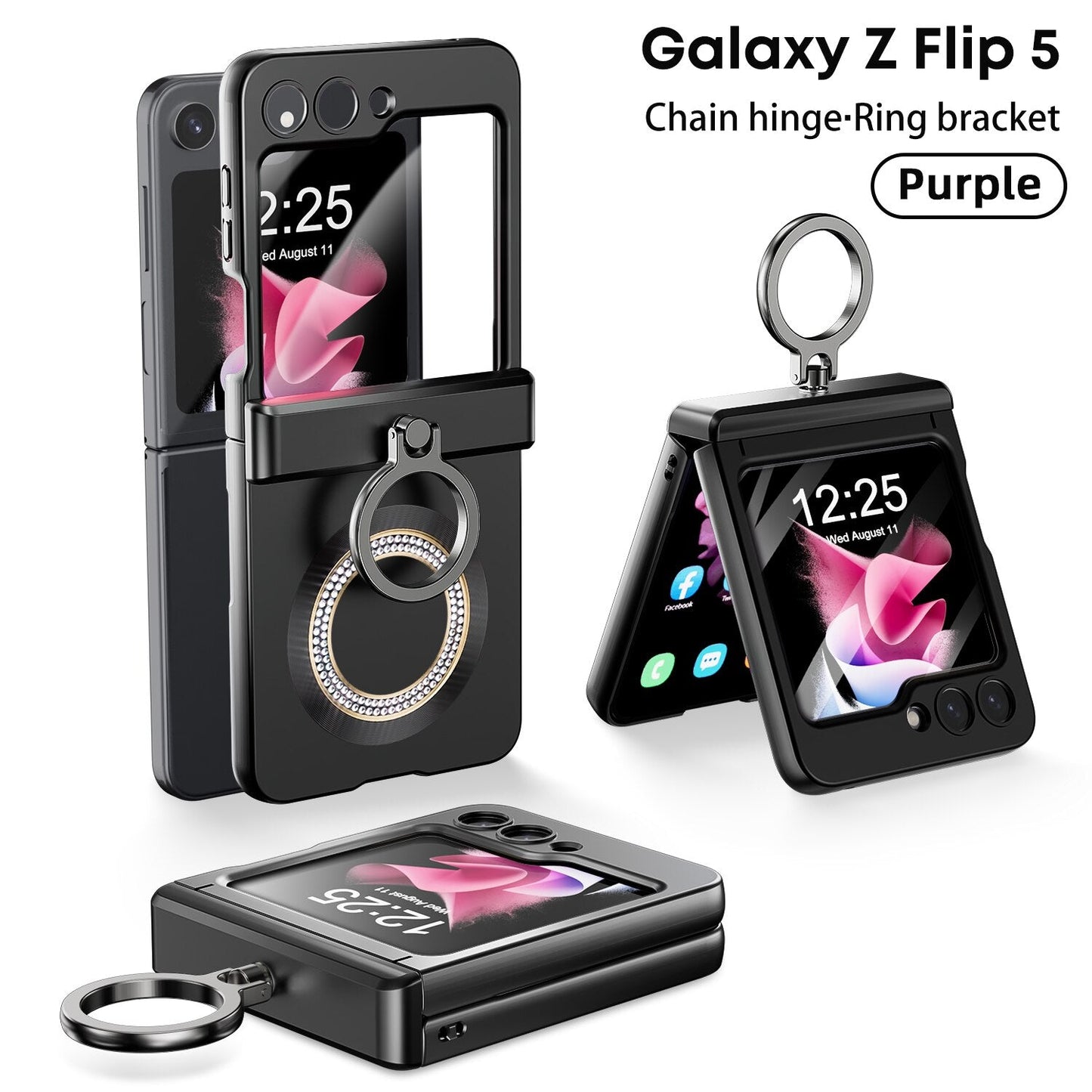 Magnetic Wireless Charging Case with Bracket For Samsung Galaxy Z Flip Series