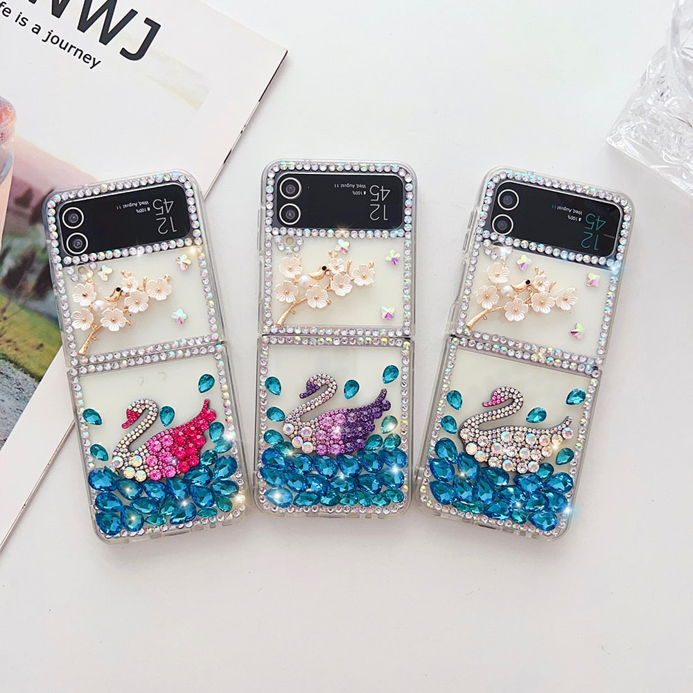Luxury Colorful Rhinestone Case For Samsung Galaxy Z Flip